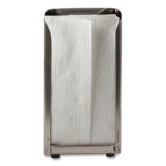 San Jamar 150 Capacity 3.75 in. x 4 in. x 7.5 in. Tall Fold Tabletop Napkin Dispenser - Chrome