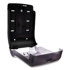 San Jamar 11.75 in. x 6.25 in. x 18 in. Ultrafold Multifold/C-Fold Oceans Towel Dispenser - Transparent Black Pearl