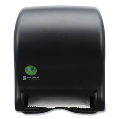 San Jamar T8000REBK 9.1 in. x 14.4 in. x 11.8 in. Ecological Automatic Towel Dispenser - Black