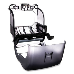 San Jamar 12.5 in. x 8.5 in. x 12.75 in. Oceans Element Lever Roll Towel Dispenser - Black Pearl