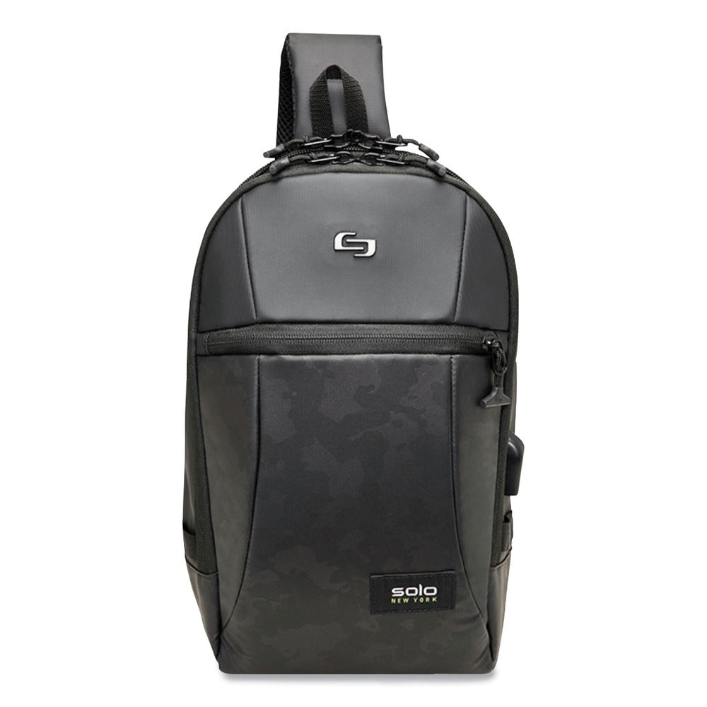 SOLO 8.5 in. x 4.5 in. x 13.5 in. GLHF (Good Luck Have Fun) Sling Fits Devices Up to 12.9 in. - Black