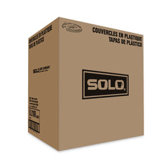 SOLO Lift Back and Lock Tab Cup Lids For 10 oz. Trophy Foam Cups - White (2000/Carton)