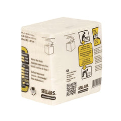 Sellars 660708201002 1-Ply 11.87 x 13 Z300 Quarterfold Wipers - White (12/Carton)