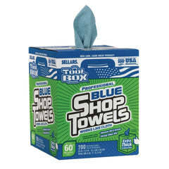 Sellars 1-Ply 10 x 12 TOOLBOX Shop Towels - Blue (4/Carton)