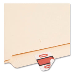 Smead 1 x 1.25 Numerical End Tab File Folder 0 Labels - White (1-Roll)