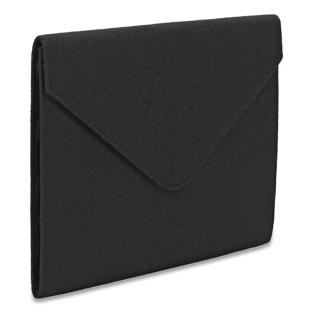 Smead 2 in. Expansion Letter Size Soft Touch Cloth Expanding Files - Black