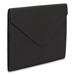 Smead 2 in. Expansion Letter Size Soft Touch Cloth Expanding Files - Black