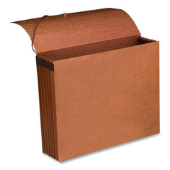 Smead 5.25 in. Expansion 1 Section 100% Recycled Redrope Wallets - Letter Size, Redrope (10/Box)