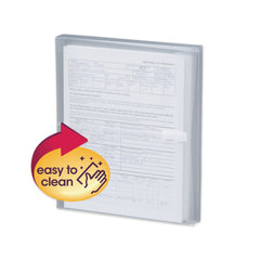 Smead 1-1/4 in. Expansion Jacket Poly Side-Load Envelopes - Letter, Clear (5/Pack)