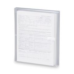 Smead 1-1/4 in. Expansion Jacket Poly Side-Load Envelopes - Letter, Clear (5/Pack)