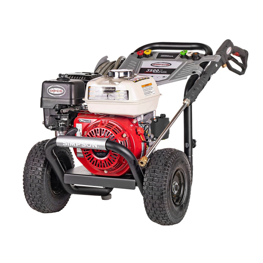 Simpson 3500 PSI at 2.5 GPM HONDA GX200 AAA Triplex Pump Cold Water Professional Gas Pressure Washer