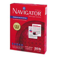 Navigator 97 Bright 20 lbs. Bond Weight 8.5 in. x 11 in. Premium Multipurpose Copy Paper - White (1-Pallet)