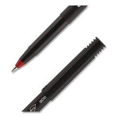 uni-ball ONYX Extra-Fine 0.5 mm Roller Ball Pen - Black/Red Barrel (1-Dozen)