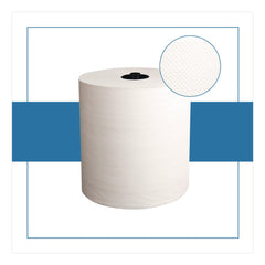 Papernet 7.9 in. x 700 ft. 1-Ply HyTech Seas Hardwound Roll Towels - White (6/Carton)