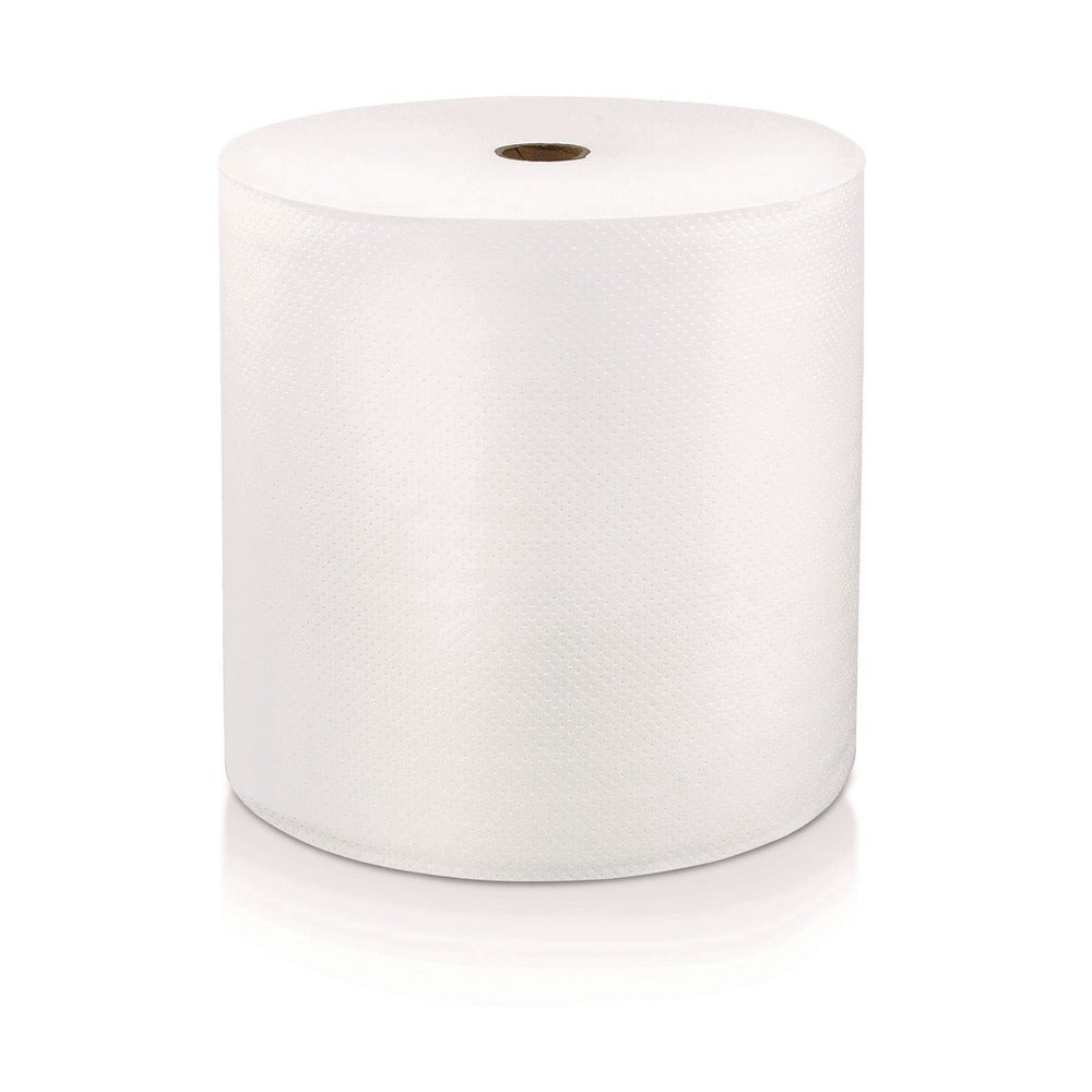 LoCor 7 in. x 1,200 ft. 1-Ply Hard Wound TAD Roll Towel - White (6/Carton)