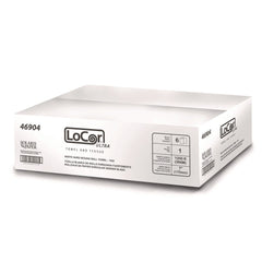 LoCor 7 in. x 1,200 ft. 1-Ply Hard Wound TAD Roll Towel - White (6/Carton)