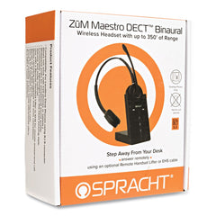 Spracht ZuM Maestro DECT Binaural Over The Head Headset - Black