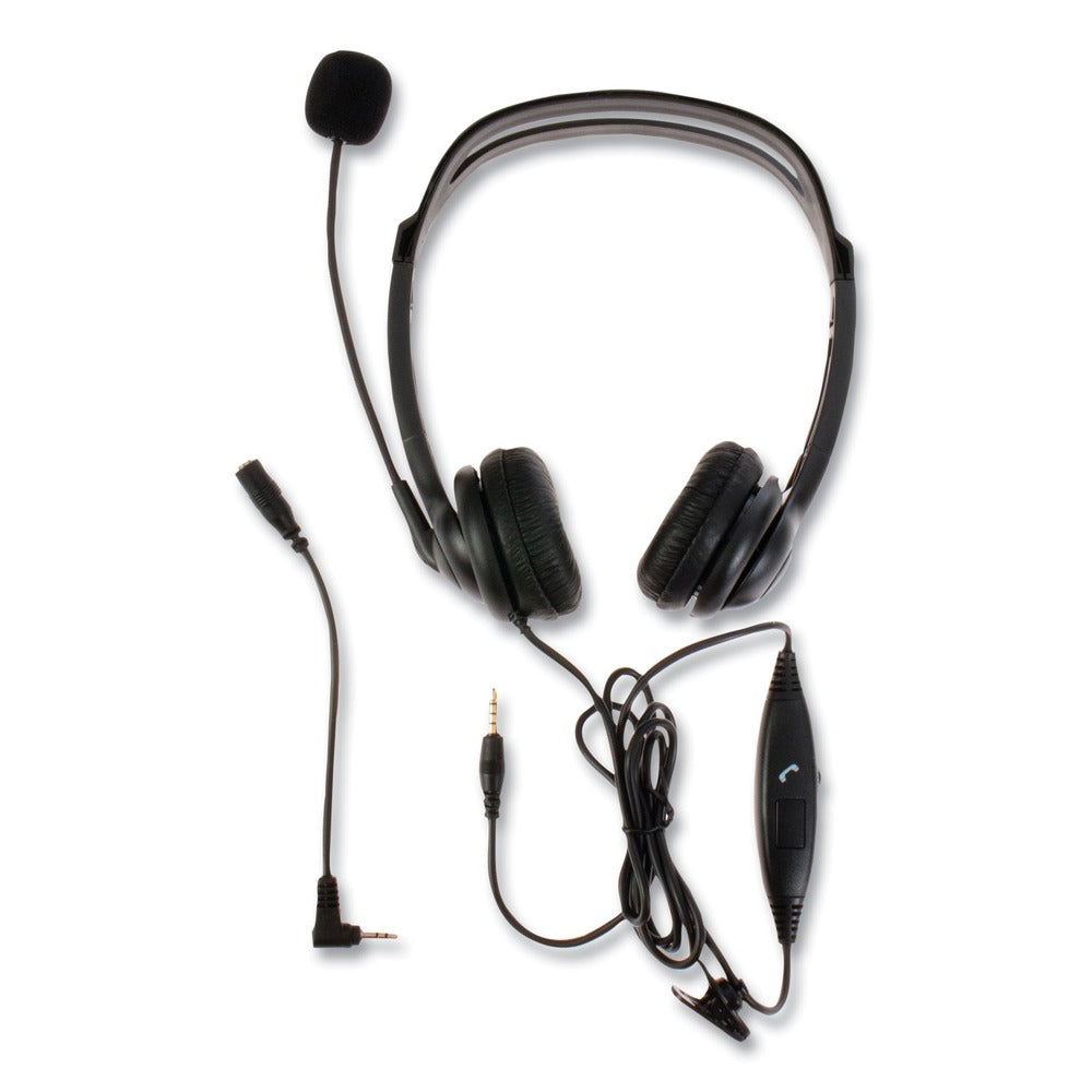 Spracht ZuM350B Binaural Over The Head Headset - Black