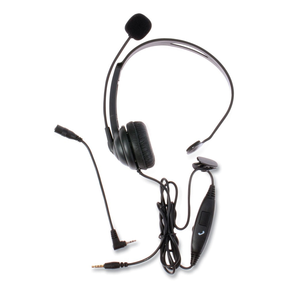 Spracht ZuM350M Monaural Over The Head Headset - Black