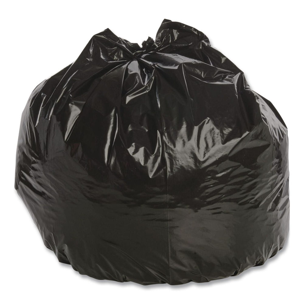 Stout by Envision 30 in. x 39 in. 1.3 mil. 30 Gallon Total Recycled Content Plastic Trash Bags - Brown/ Black (100/Carton)