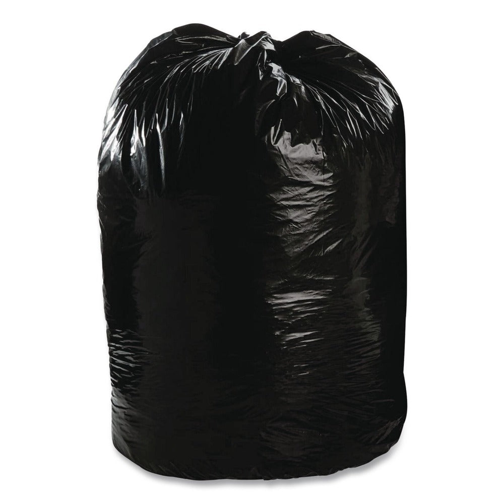 Stout by Envision 38 in. x 60 in. 1.5 mil. 60 Gallon Total Recycled Content Plastic Trash Bags - Brown/ Black (100/Carton)