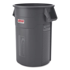 Suncast Commercial Injection Molded Utility Trash Can, 44 gal, Plastic/Resin, Gray