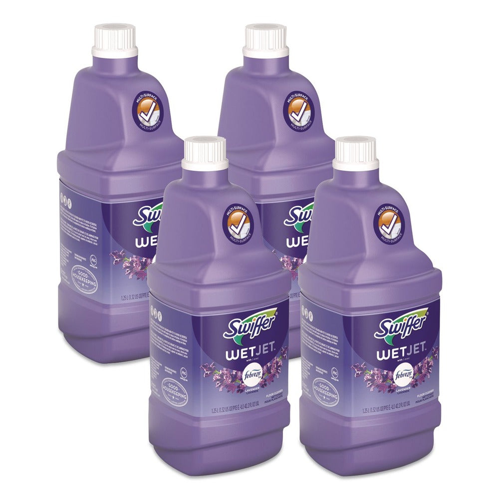 Swiffer WetJet 1.25 Liter System Cleaning-Solution Refill - Lavender Scent (4/Carton)