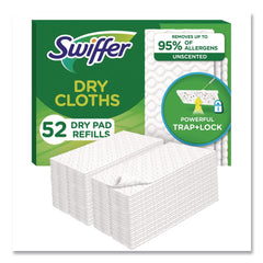Swiffer 81216 10.4 in. x 8 in. Dry Refill Cloths - White (156/Carton)