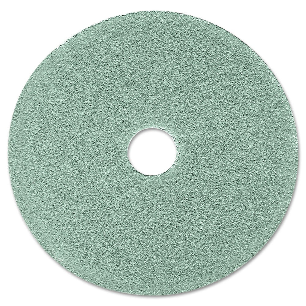 3M 3100 19 in. Diameter Ultra High-Speed Floor Burnishing Pads - Aqua (5/Carton)