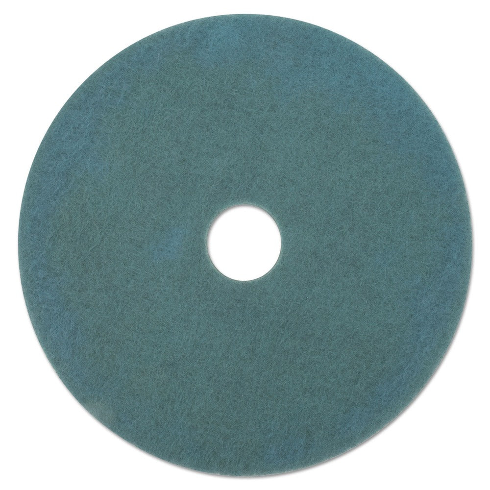 3M 27 in. Diameter Ultra High-Speed Floor Burnishing Pads 3100 - Aqua (5/Carton)