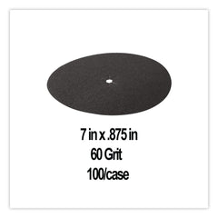 3M 7 in. x 0.875 in. 60 Grit Floor Surfacing Discs (300/Carton)