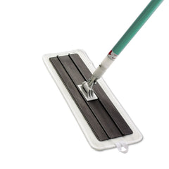 3M Easy Scrub 16 in. Microfiber Head Flat Mop Tool with 54 in. Green Aluminum Handle