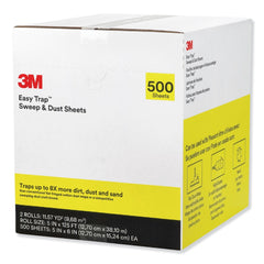 3M 55655W Easy Trap 5 in. x 125 ft. Sweep and Dust Sheets - White (2/Carton)