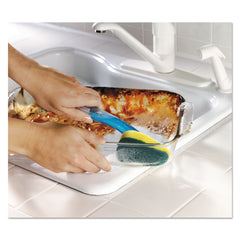 Scotch-Brite 2.5 in. x 9.5 in. Soap-Dispensing Dishwand - Yellow/Green (4/Carton)