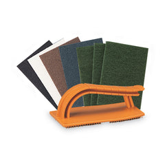 3M Standard Abrasives 3.38 in. x 5.75 in. Easy Hand Pad Holder - Orange
