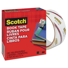 Scotch 1.5 in. x 15 yds 3 in. Core Book Tape - Clear (1-Roll)