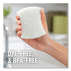 Scotch-Brite 7100290027 Greener Clean 2.6 in. x 3.3 in. x 0.7 in. Non-Scratch Scrub Sponge - White (6/Pack)