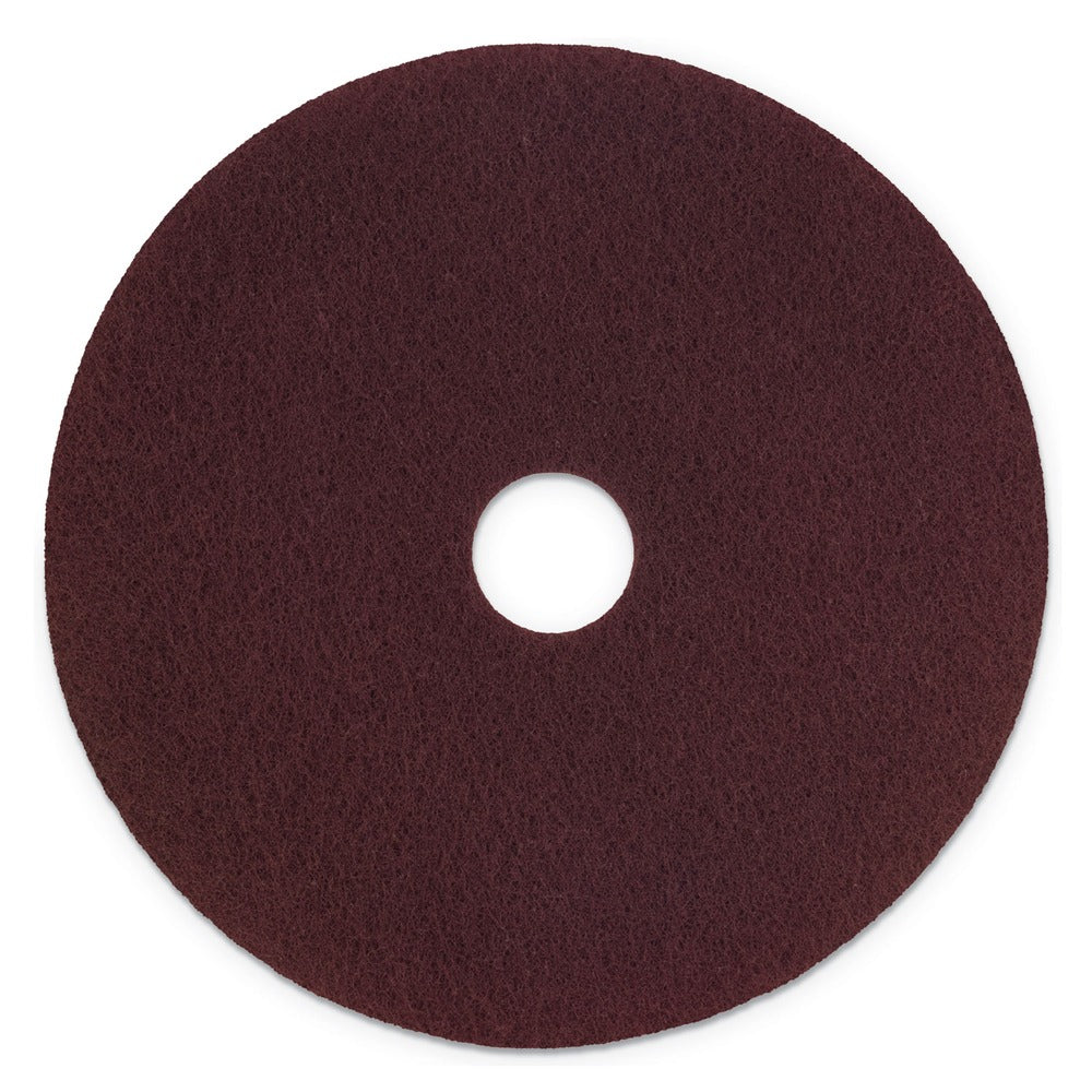 Scotch-Brite SPPP20 20 in. Diameter Surface Preparation Pad - Maroon (5/Carton)