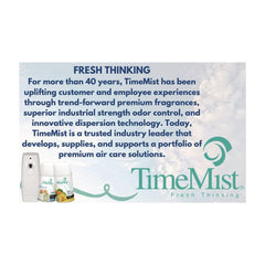 TimeMist 3.75 in. x 3.25 in. x 9.5 in. Classic Metered Aerosol Fragrance Dispenser - White