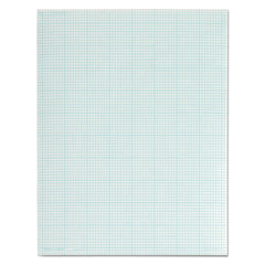 TOPS 8.5 in. x 11 in. (8 sq/in., 1 sq/in.) Cross Section Quadrille Rule Pads - White (50 Sheets/Pad)