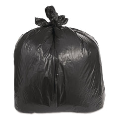 Trinity Plastics 38 in. x 58 in. 60 gal. 2.4 mil Flat Pack Low-Density Can Liners - Black (100/Carton)