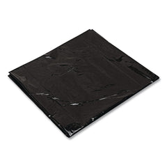 Trinity Plastics 38 in. x 58 in. 60 gal. 2.4 mil Flat Pack Low-Density Can Liners - Black (100/Carton)