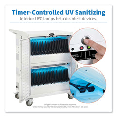 Tripp Lite 32 Devices 34.8-in x 21.6-in x 42.3-in UV Sterilization and Charging Cart - White