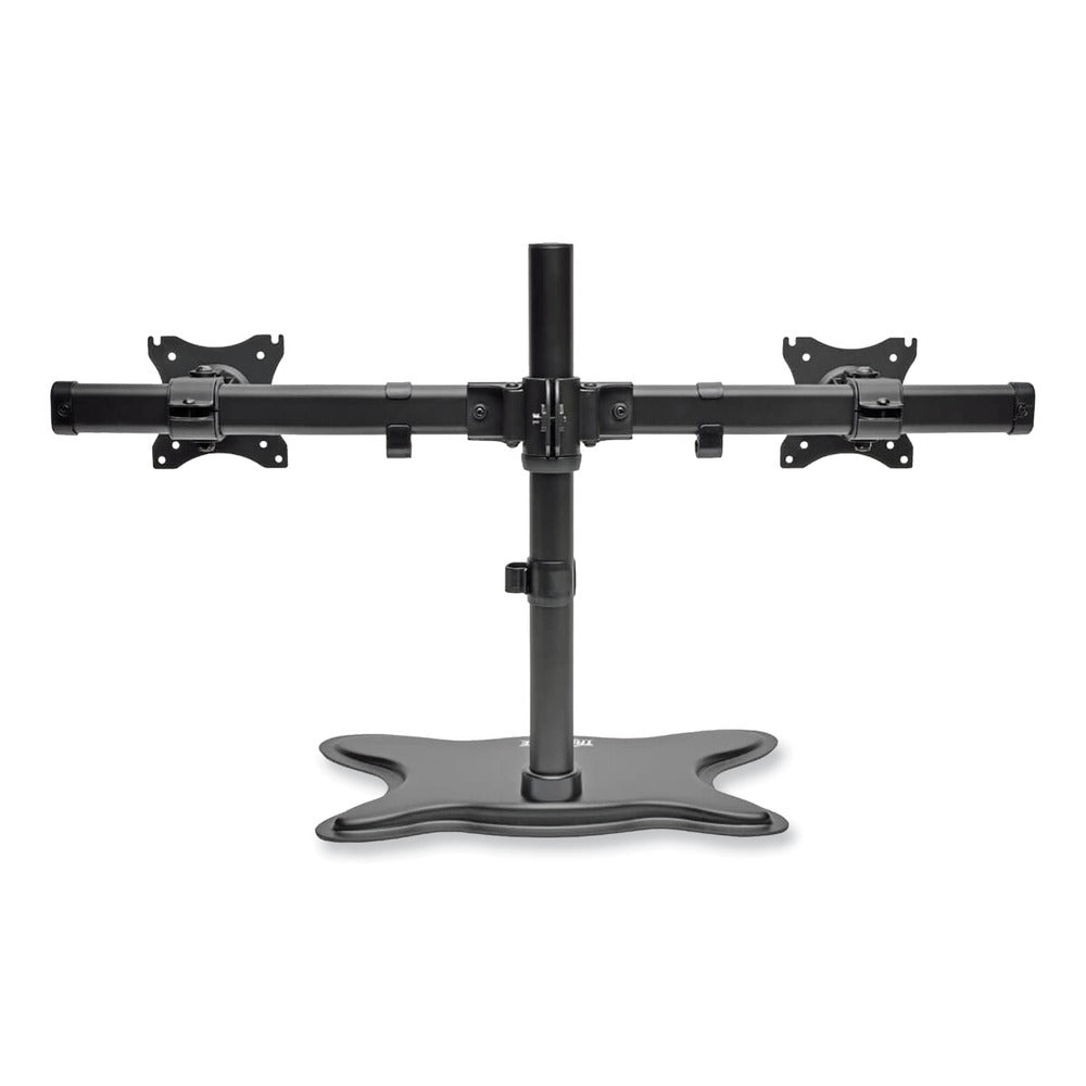 Tripp Lite 31.69 in. x 10 in. x 18.11 in. Dual Desktop Monitor Stand for 13 in. to 27 in. Monitors - Black