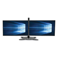 Tripp Lite 31.69 in. x 10 in. x 18.11 in. Dual Desktop Monitor Stand for 13 in. to 27 in. Monitors - Black
