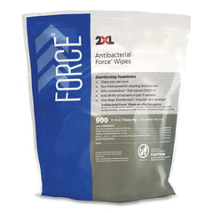 2XL FORCE 6 in. x 8 in. 1-Ply Disinfecting Wipes Refill - Unscented White (4/Carton)