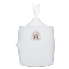 2XL 11 x 11 x 13 Contemporary Wall Mount Wipe Dispenser - White