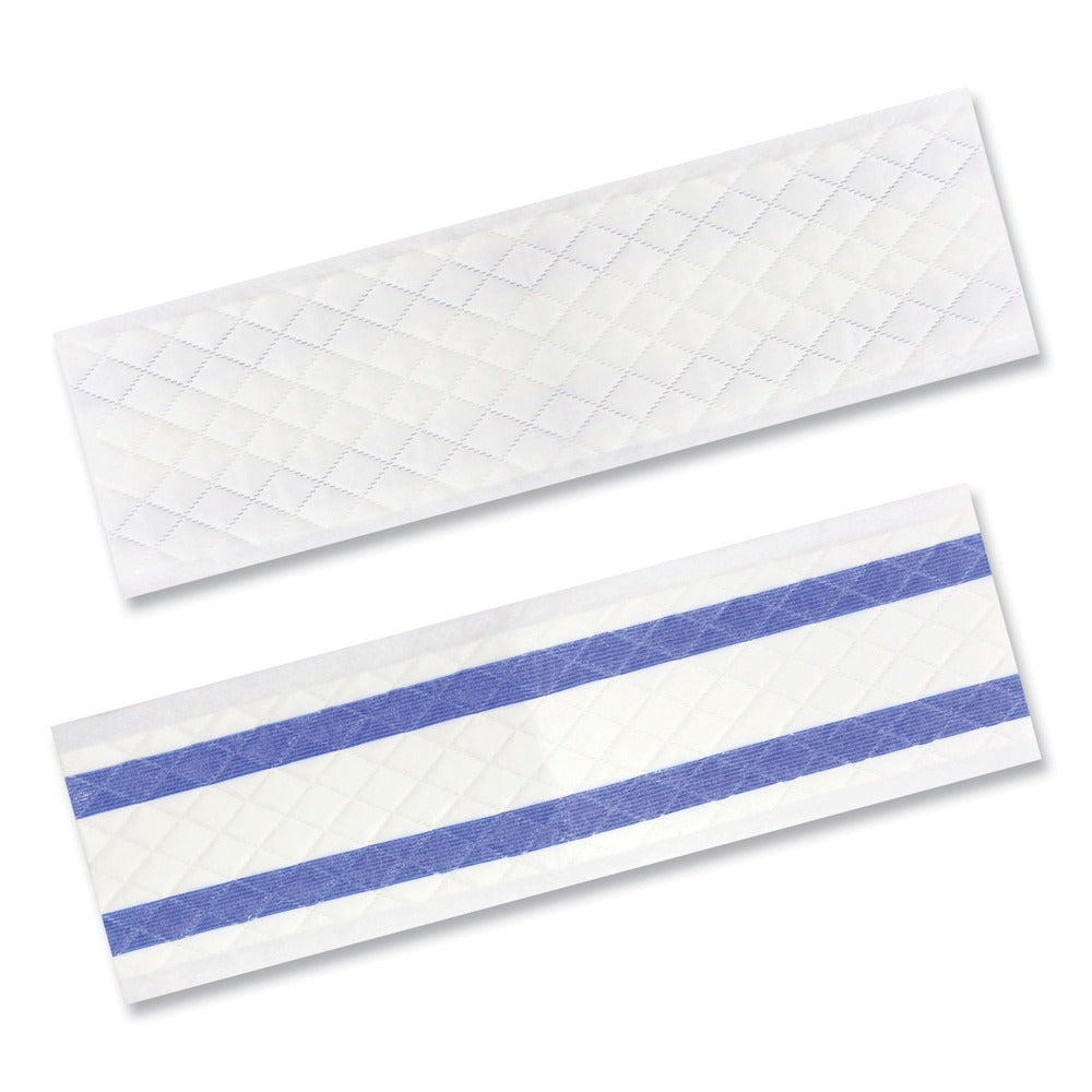 Unger Excella 18.5 in. x 5 in. Single-Use Spunlace Mop Pad - White