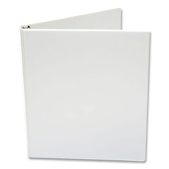 Universal Economy Round Ring View Binder, 3 Rings, 0.5-in Capacity, 11 x 8.5, White, 12/Carton