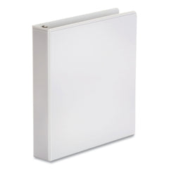 Universal Economy Round Ring View Binder, 3 Rings, 0.5-in Capacity, 11 x 8.5, White, 12/Carton